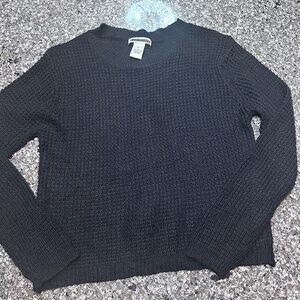 WOMENS BLACK SWEATER by Dani Simone laced in the back! size Large